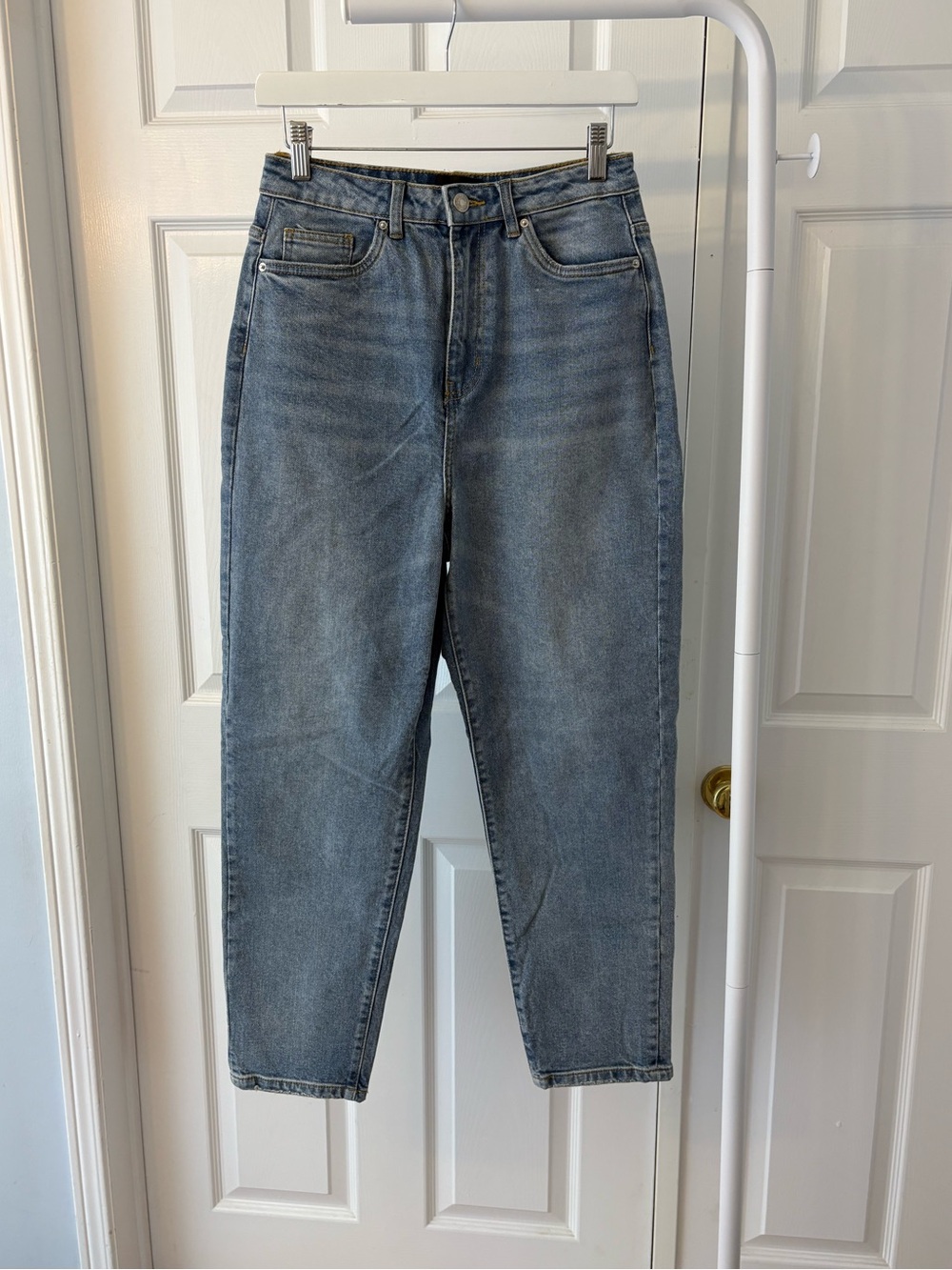 Vero Moda Blue 90s Style HighRise Mom Denim Jeans Size 27 Cotton - Picture 2 of 16